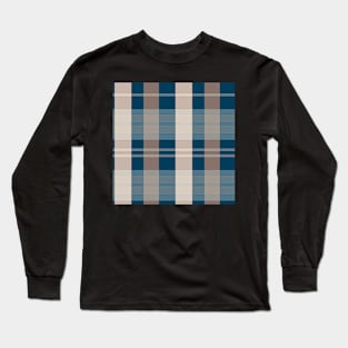 Autumn Aesthetic Evander 1 Hand Drawn Textured Plaid Pattern Long Sleeve T-Shirt